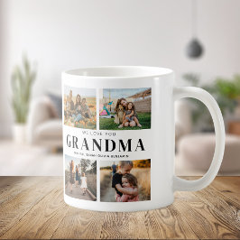 Wir Liebe Sie Oma Personalisiert 4 FotoCollage Kaffeetasse