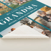 Wir Liebe Sie Oma Personalisiert 4 FotoCollage Sherpadecke (3/4)