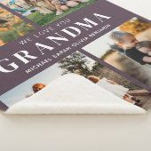 Wir Liebe Sie Oma Personalisiert 4 FotoCollage Sherpadecke (3/4)