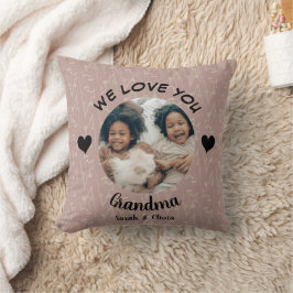 Wir Liebe Sie Oma personalisiert Foto halten Sake Kissen