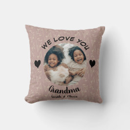 Wir Liebe Sie Oma personalisiert Foto halten Sake Kissen
