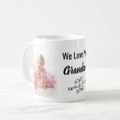 Wir Liebe Sie Oma Personalisiert Foto & Namen Kaffeetasse (Vorderseite Links)
