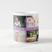 Wir Liebe Sie Oma Personalisiert FotoCollage Jumbo-Tasse (Vorderseite)