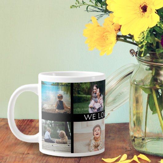 Wir Liebe Sie Oma Personalisiert FotoCollage Jumbo-Tasse