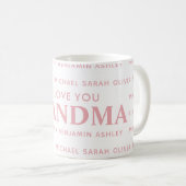 Wir Liebe Sie Oma Personalisiert Kids Namen Kaffeetasse (VorderseiteRechts)