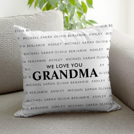 Wir Liebe Sie Oma Personalisiert Kids Namen Kissen