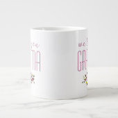 Wir Liebe Sie Oma Pink Floral Jumbo-Tasse (Vorderseite)