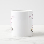 Wir Liebe Sie Oma Pink Floral Jumbo-Tasse (Vorderseite)