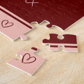 Wir Liebe Sie Oma Sechs Foto mit Text Rotes Herz Puzzle (Seite)