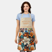 Wir Liebe Sie Oma Tropical Blume 5 Foto Schürze (Getragen)