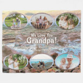 Wir Liebe Sie Opa 0742 Fleecedecke (Vorderseite (Horizontal))