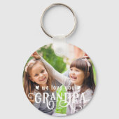 Wir Liebe Sie Opa 1-2 Fotos benutzerdefinierte Far Schlüsselanhänger (Rückseite)