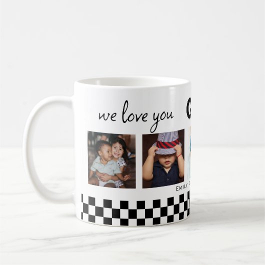 Wir Liebe Sie Opa 5 Fotos Keepake Kaffeetasse (Links)