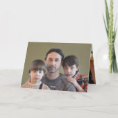 Wir Liebe Sie | Opa Day Custom Foto Dankeskarte (Rückseite)