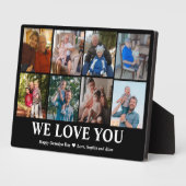 Wir Liebe Sie | Opa Day Custom Foto Fotoplatte (Seite)