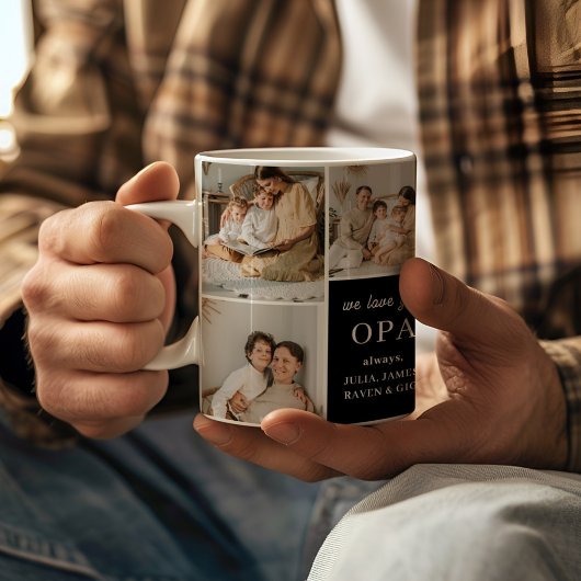 Wir Liebe Sie Opa Elegante Modernes 9 Foto Kaffeetasse