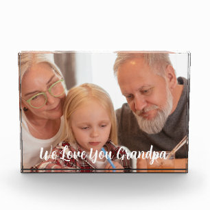Wir Liebe Sie Opa Foto Block