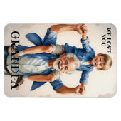 Wir Liebe Sie Opa Foto Flexi Magnet (Horizontal)