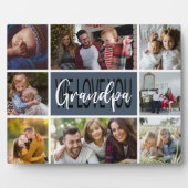 Wir Liebe Sie Opa FotoCollage Fotoplatte (Vorderseite)