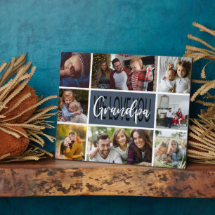 Wir Liebe Sie Opa FotoCollage Fotoplatte