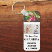 Wir Liebe Sie Opa FotoCollage Schlüsselanhänger (Vorderseite)