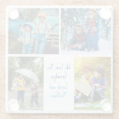 Wir Liebe Sie Opa Grandkids FotoCollage Glasuntersetzer (Rückseite)