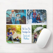 Wir Liebe Sie Opa Grandkids FotoCollage Mousepad (Mit Mouse)