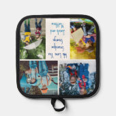 Wir Liebe Sie Opa Grandkids FotoCollage Topflappen (Vorderseite)