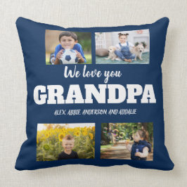 Wir Liebe Sie Opa Navy Blue 4 Fotolage Kissen