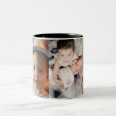 Wir Liebe Sie Opa Opa Grandkinder Fotos Zweifarbige Tasse (Mittel)