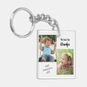 Wir Liebe Sie Opa Personalisiert Fotos Schlüsselan Schlüsselanhänger (Vorderseite links)