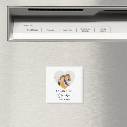 Wir Liebe Sie Opa | Personalisiert Magnet (In Situ (Geschirrspüler))