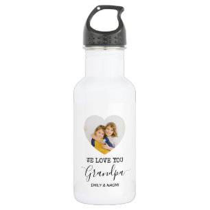 Wir Liebe Sie Opa   Personalisierte Wasserflasche