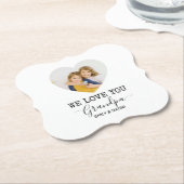 Wir Liebe Sie Opa | Personalisierter Untersetzer (angewinkelt)