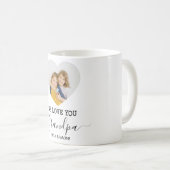 Wir Liebe Sie Opa | Personalisiertes Mug-Herz-Foto Kaffeetasse (VorderseiteRechts)