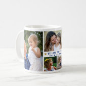 Wir Liebe Sie Papa 5 Foto Collage Name Kaffeetasse (Vorderseite Links)