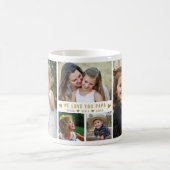 Wir Liebe Sie Papa 5 FotoCollage Kaffeetasse (Mittel)