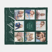 Wir Liebe Sie Papa | Enkel und Fotos Fleecedecke (Vorderseite (Horizontal))