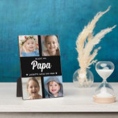 Wir Liebe Sie Papa Familie halten Foto Collage Fotoplatte (Seite)