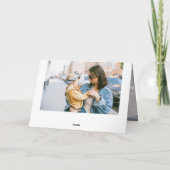 Wir Liebe Sie Papa handgeschriebene Script-Foto-Ka Karte (Rückseite)