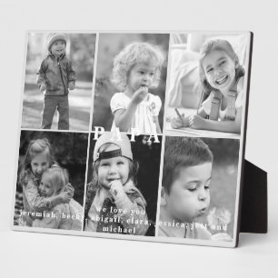 Wir Liebe Sie Papa Names Foto Collage Fotoplatte