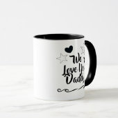 Wir Liebe Sie Papa, Personalisierte Kindernamen Tasse (VorderseiteRechts)