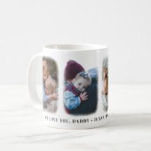 Wir Liebe Sie Papa Personalisierte Tasse (Vorderseite Links)