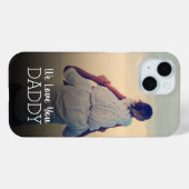 Wir Liebe Sie Papa Personalisiertes Foto des Vater Case-Mate iPhone Hülle (Rückseite (Horizontal))