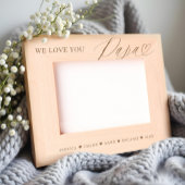 Wir Liebe Sie Papa Script Herzkinder Namen Keepake Geätzte Rahmen