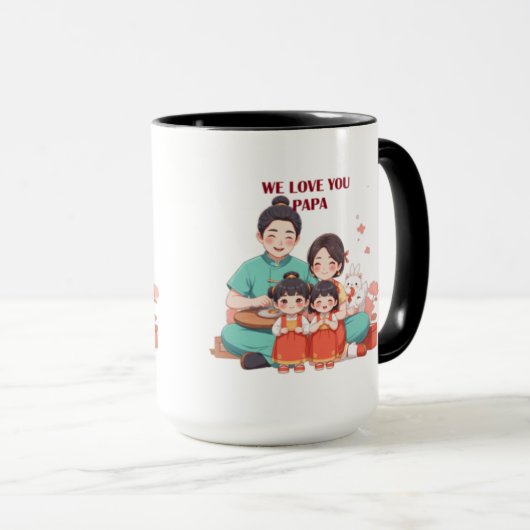 WIR LIEBE SIE PAPA TASSE (VorderseiteRechts)