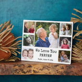 Wir Liebe Sie Pawpaw Grandkids 7 Foto Collage Fotoplatte (Seite)
