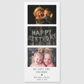 "Wir Liebe Sie" Personalisierte Foto Strip-Meldung Magnetkarte (Vorderseite)