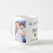 Wir Liebe Sie Pop 3 Foto Collage Opa Kaffeetasse (Vorderseite Links)
