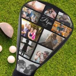 Wir Liebe Sie Pop Familienfoto Collage Sportfan Golf Headcover
